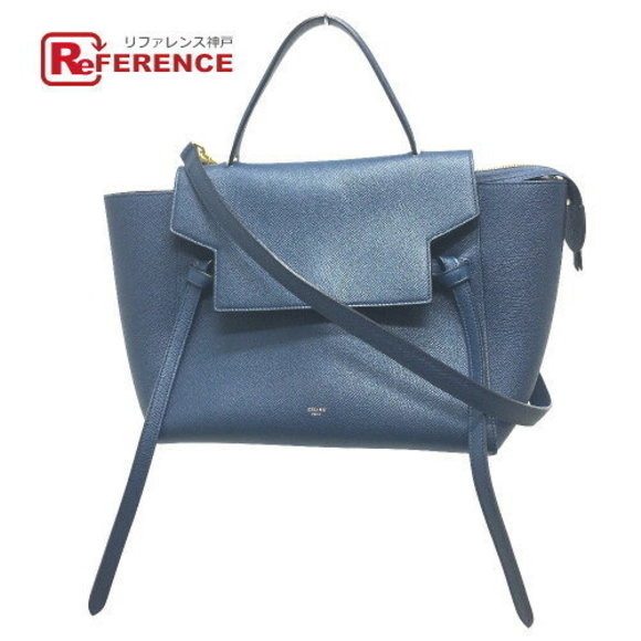 Celine Flap Belt Bag Shoulder Bag Calfskin Sea Blue - Picture 1 of 9